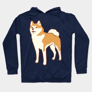 Cute japanese akita illustration Hoodie